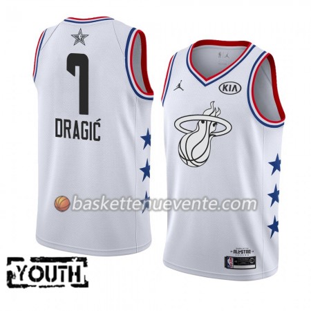 Maillot Basket Miami Heat Goran Dragic 7 2019 All-Star Jordan Brand Blanc Swingman - Enfant
